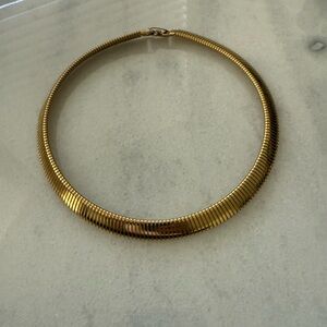 Classic Gold Women’s Snake Chain Collar Necklace